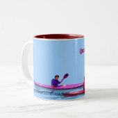Kayakers-kundengerechte Tasse (Vorderseite Links)