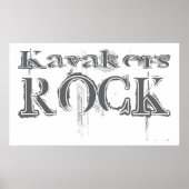 Kayakers Rock Poster (Vorne)