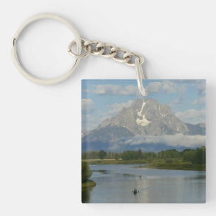 Kayakfahren im Grand-Teton-Nationalpark Schlüsselanhänger