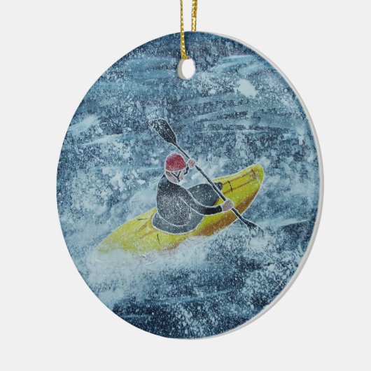 Kayaking Art Keramik Keramik Ornament (Links)