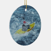 Kayaking Art Keramik Ornament (Rechts)