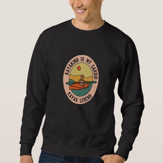 Kayaking as Cardio Canoe Kayak Wildlife Sweatshirt (Vorderseite)