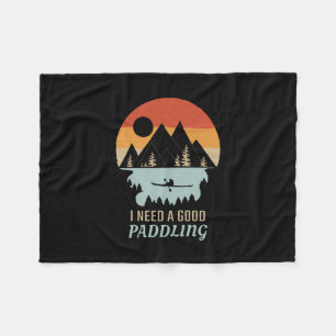 Kayaking Berge Retro  Fleecedecke