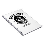 Kayaking Black and White Notebook Notizblock (Rechte Seite)