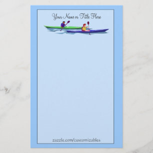 Kayaking Briefpapier