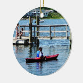 Kayaking Bristol RI Keramik Ornament (Links)