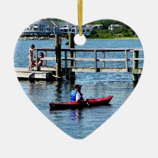 Kayaking Bristol RI Keramikornament (Vorne)