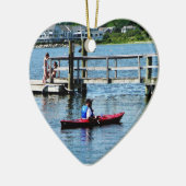 Kayaking Bristol RI Keramikornament (Links)