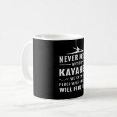 Kayaking Canoe Kayak Canoeing Paddle Funny Geschen Kaffeetasse (Vorderseite Links)