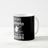Kayaking Canoe Kayak Canoeing Therapy Funny Gift Kaffeetasse (VorderseiteRechts)