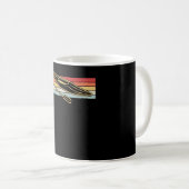 Kayaking Canoeing Retro Kaffeetasse (VorderseiteRechts)