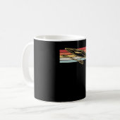 Kayaking Canoeing Retro Kaffeetasse (Vorderseite Links)