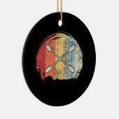 Kayaking Canoeing Retro Keramik Ornament (Rechts)