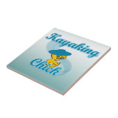 Kayaking Chick. 3 Fliese (Seite)