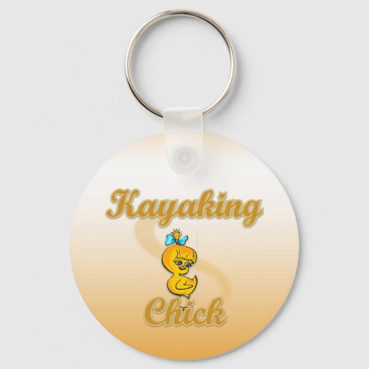 Kayaking Chick Schlüsselanhänger (Vorderseite)