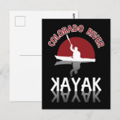 Kayaking Colorado River - Kayak Postkarte (Vorne/Hinten)