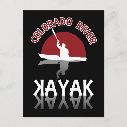 Kayaking Colorado River - Kayak Postkarte (Vorderseite)