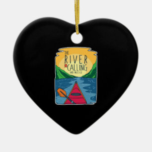 Kayaking - Der Fluss ruft und ich muss gehen Keramik Ornament