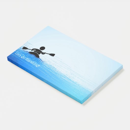 Kayaking Design Notes Post-it Klebezettel (angewinkelt)