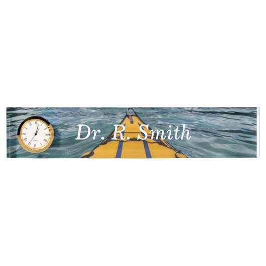 Kayaking Desk Name Plate Namensplakette (Vorderseite)
