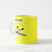 Kayaking dieses ist, wie ich rolle zweifarbige tasse (Vorderseite Links)
