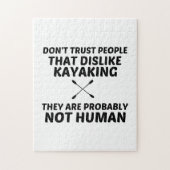 KAYAKING DISlike NOT HUMAN Puzzle (Vertikal)