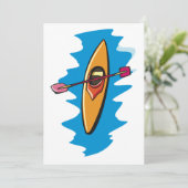 Kayaking Einladung (Stehend Vorderseite)