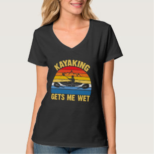 Kayaking erledigt Vintagen Kayakerboot T-Shirt