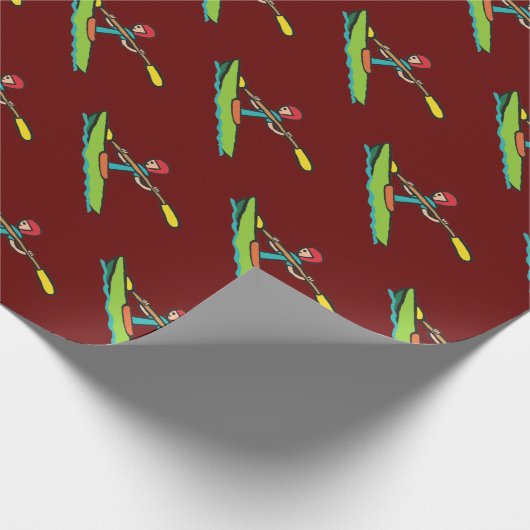 Kayaking Geschenkpapier (Ecke)