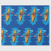 Kayaking Geschenkpapier (Flach)