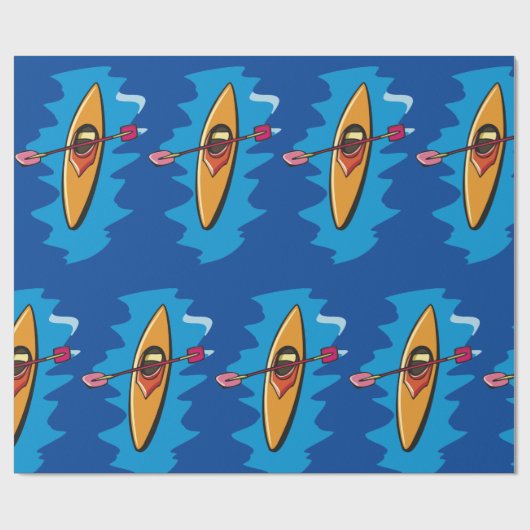 Kayaking Geschenkpapier (Flach)