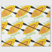 Kayaking Geschenkpapier (Flach)