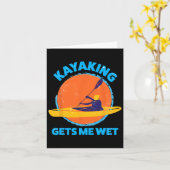 Kayaking gibt mir Spaß Halloween Weihnachten Kajak Karte (Gelbe Blume)