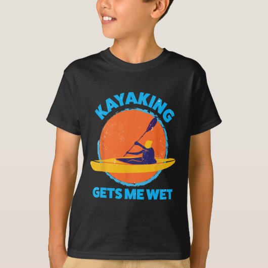Kayaking gibt mir Spaß Halloween Weihnachten Kajak T-Shirt (Vorderseite)