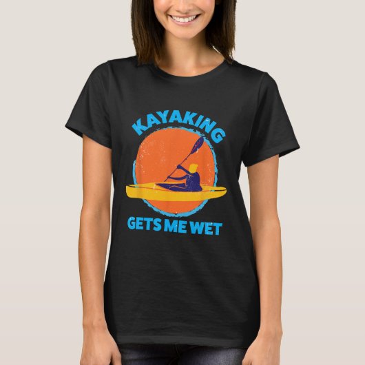 Kayaking gibt mir Spaß Halloween Weihnachten Kajak T-Shirt (Vorderseite)
