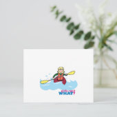 Kayaking Girl - Light/Blonde Postkarte (Stehend Vorderseite)