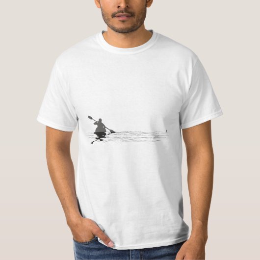 Kayaking Graphic Kayak Silhouette Kayaker Canoe Pa T-Shirt (Vorderseite)