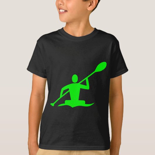 Kayaking - Grün T-Shirt (Vorderseite)