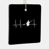 Kayaking Heartbeat Keramikornament (Rechts)
