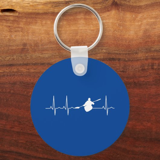 Kayaking Heartbeat Schlüsselanhänger (Vorderseite)