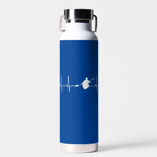 Kayaking Heartbeat Trinkflasche (Vorne)