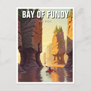 Kayaking in der Bucht von Fundy Nova Scotia Kanada Postkarte