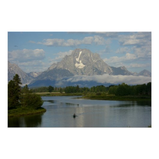 Kayaking in Grand Teton Nationalpark Poster (Vorderseite)