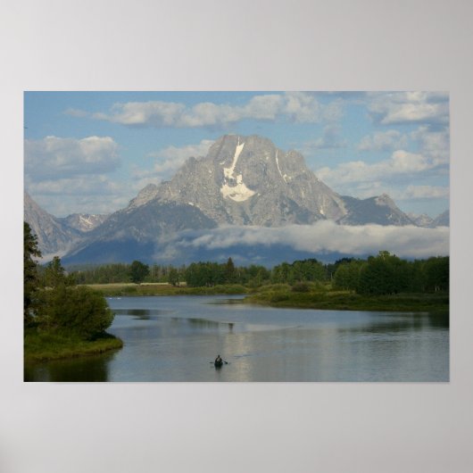 Kayaking in Grand Teton Nationalpark Poster (Vorne)