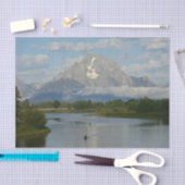 Kayaking in Grand Teton Nationalpark Seidenpapier (Handwerk)