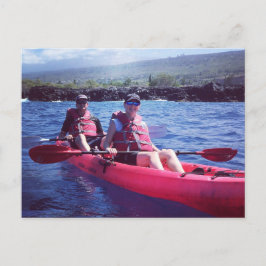 Kayaking in Kona Hawaii Postkarte
