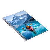 Kayaking in Mountains Beautiful Nature Notizblock (Rechte Seite)