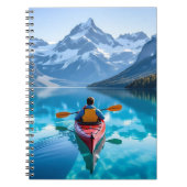 Kayaking in Mountains Beautiful Nature Notizblock (Vorderseite)