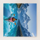 Kayaking in Mountains Beautiful Nature Puzzle (Horizontal)
