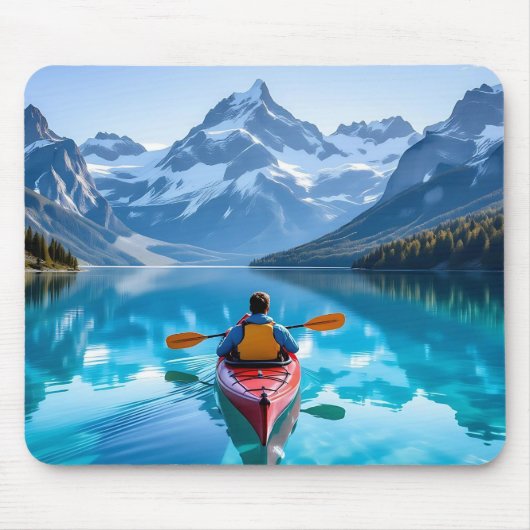 Kayaking in Mountains Mousepad (Vorne)